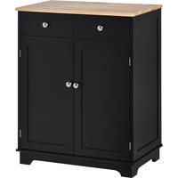 HOMCOM Aufbewahrungsschrank für Wohnzimmer mit Schränken mit Türen, 2 Schubladen und verstellbarem Regal, Aufbewahrungsschrank für Wohnzimmer, Küche, Schlafzimm