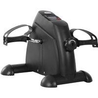 HOMCOM Mini Bike Pedaltrainer Trainingsrad mit LCD-Display, gusseisen, schwarz, kompakt 35x40x31cm für Zuhause & Fitness Aosom.de – Ansicht 1