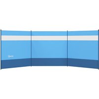 Outsunny Windschutz faltbar Camping Sichtschutz mit Lichtquellenfenster Heringen Seilen Windfang Zaun Strandwindschutz Strandschutz für Camping Garten, Strand,  – Ansicht 1