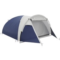 Outsunny Campingzelt, Tunnelzelt für 4 Personen, mit Lichthaken, Familienzelt mit Tragetasche, UV Schutz, 2000mm Wasserabweisend Pop Up Zelt für Camping, Garten