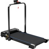 HOMCOM Klapp-Laufband, Lauf- und Gehband Elektrisches Heimgerät 2-in-1, Unter dem Schreibtisch mit 2,5 PS, 10 km/h, LED-Display und Fernbedienung, Tragbar für F – Ansicht 1