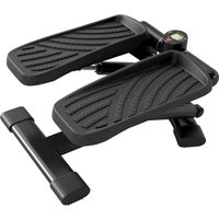 SPORTNOW 2‑in‑1 Mini‑Stepper – Step & Twist, LCD‑Display, große rutschfeste Pedale, 100 kg, Schwarz Aosom – Ansicht 1