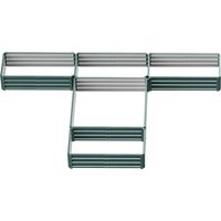 Outsunny Hochbeet Hochbeet aus modularem Stahl für den Garten, Set mit 5 Hochbeeten für Gemüse, Pflanzen, Blumen, Abmessungen 245L x 242B x 31H cm Grün Aosom – Ansicht 1