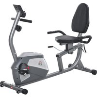 HOMCOM Liegeergometer mit LCD-Anzeige, 8-stufig einstellbarem Magnetwiderstand, für Nutzergewicht bis 110 kg, Metall ABS 136x62,5x38cm Aosom.de – Ansicht 1