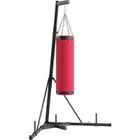 SPORTNOW Boxsackständer 185-231cm Höhenverstellbar Freistehender Boxsackhalter mit Boxsack Dreiecksbasis Gewichtenhalter, Stahl Boxsackhalterung Boxsack Trainin – Ansicht 1