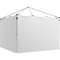 Outsunny 2er-Set Seitenwände für Faltpavillon 3 x 3 oder 3 x 6 m, Ersatz-Seitenwände, leicht zu montieren, Oxford-Gewebe, 295 x 195 cm, Weiß Aosom – Ansicht 1