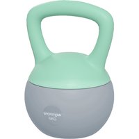 SPORTNOW Kettlebell 6 kg Soft Kettlebell gefüllt mit Metallsand und rutschfestem Griff für Bodybuilding Training zu Hause Fitnessstudio Grün und Grau Aosom – Ansicht 1