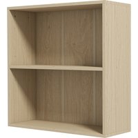 HOMCOM Bücherregal Aufbewahrungsregal mit 2 Fächern und verstellbarem Regal, Aufbewahrungsmöbel für Büro, Wohnzimmer, Schlafzimmer, 60 x 24 x 63 cm, Naturholzop – Ansicht 1