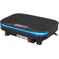 SPORTNOW Vibrationsplatte Rüttelplatte mit 99 Intensitätsstufen 3 Vorprogramm Lichtern Bluetooth Widerstandsbänder Kompakt Vibrationsgerät Vibrationstrainer für – Ansicht 1