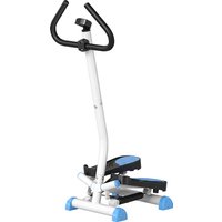 HOMCOM Stepper Fitness Swing Stepper mit LCD-Display & Handgriff, Hometrainer bis 100 kg, Stahl ABS, Blau, 55 x 44 x 108 cm Aosom.de – Ansicht 1