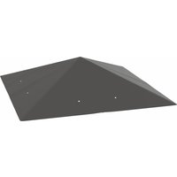 Outsunny Ersatzdach für Pavillon 3 x 3 m wasserabweisend Pavillondach UPF30+ Ersatzbezug für Gartenpavillon Ersatzteile aus Oxford-Stoff, 370 g/m², Grau Aosom