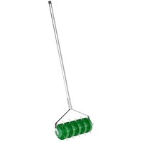 Outsunny Rasenlüfter Aerifizierer für Rasen 45cm Breite Manuell Rasenbelüfter mit 30 Eisenspikes Gartengeräten Bodenschiene Stopfenkern, Vertikutierer Rasenspec – Ansicht 1