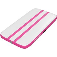 SPORTNOW Aufblasbare Gymnastikmatte 2,05 m, 10 cm Dicke Turnmatte mit Elektropumpe, Transporttasche, Reparaturset für Zuhause Yoga Pilates Fitness Cheerleading 