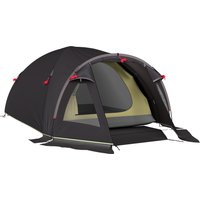Outsunny Campingzelt für 4 Personen leicht, stabil wasserdicht UV 50+ Tunnelzelt mit Vordach Seitentür&Fenster, Bodenplane Familienzelt mit 3000mm Wassersäule Z – Ansicht 1
