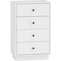 HOMCOM Kommode Sideboard mit 4 Schubladen Schrank aus Holzwerkstoff Aufbewahrungsschrank im Modern Stil Schubladenschrank Kommodenschrank für Wohnzimmer Schlafz – Ansicht 1