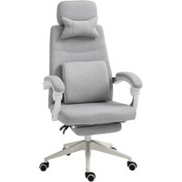 Vinsetto Bürostuhl, Gamingstuhl, Stuhl mit Rollen, ergonomisch, Polyester, Schaumstoff, Mehrschichtenplatte, 62 x 68 x 117-127 cm Aosom – Ansicht 1