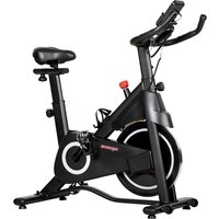 SPORTNOW Heimtrainer mit einstellbarem Magnetwiderstand, Indoor-Bike mit LCD-Display, bequemer Sitz, verstellbarer Sattel und Lenker, für Cardiotraining, Tragfä – Ansicht 1