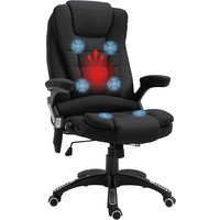 Vinsetto Bürostuhl Gamingstuhl Massagefunktion höhenverstellbar Schwarz 67x74x116-126cm Aosom – Ansicht 1