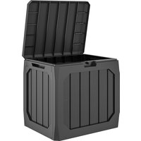 Outsunny Gartenbox 121 Liter aus Kunststoff Wasserdicht Kissenbox mit Griffmulden UV-beständig Auflagenbox bis 100 kg belastbar Aufbewahrungsbox für Balkon Terr – Ansicht 1