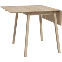 HOMCOM Klappbarer Esstisch Küchentisch für 2-4 Personen aus Holz 110 x 86 x 75 cm ideal für kleine Räume in Natur Aosom.de – Ansicht 1