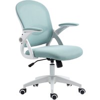 Vinsetto Bürostuhl Ergonomisch mit Netzrücken und Gepolsterter Sitzfläche, Höhenverstellbar, 65,5x61,5x88-97,5cm, Blau Aosom – Ansicht 1