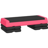 SPORTNOW Aerobic‑Step, rutschfester Fitness‑Step, 3‑stufig höhenverstellbar 10,5/15,5/20,5 cm, 250 kg Traglast, für Training zuhause und im Gym, 77x36x20,5 cm,  – Ansicht 1