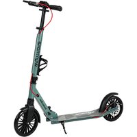 SPORTNOW Faltbarer Tretroller für Erwachsene mit verstellbarem Lenker, Aluminium-Faltroller mit Ein-Klick-Funktion, große 20 cm Räder, Federung, Doppelbremse, A – Ansicht 1