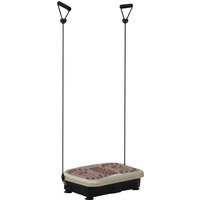 HOMCOM Vibrationsplatte Vibrationstrainer Vibrationsgerät Fitnesstrainer LED-Anzeige USB-Lautsprecher Trainingsbänder Fernbedienung Aosom – Ansicht 1