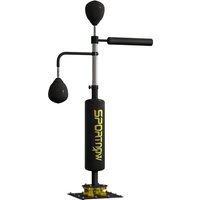 SPORTNOW Boxsack freistehend 140-205cm aufblasbarer Standboxsack mit Pumpe, Saugfuß 2 Reflexsbälle Punchingball Set höhenverstellbar Kickboxsack Boxing Trainer  – Ansicht 1