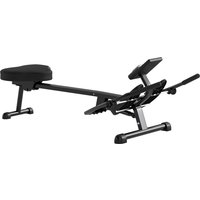 SPORTNOW Hydraulisches Rudergerät für Zuhause mit 12 Widerstandsstufen, Heimtrainer mit LCD-Bildschirm und rutschfesten Pedalen, Max. Kapazität 130 kg, für Ganz – Ansicht 1