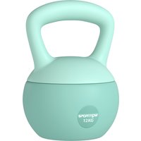 SPORTNOW Kettlebell 12 kg, Soft-Kettlebell mit Metallsandfüllung und rutschfestem Griff, für Bodybuilding-Training zu Hause, Fitnessstudio, Verde Aosom – Ansicht 1