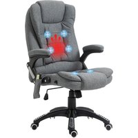 Vinsetto Massagesessel Chefsessel Bürostuhl höhenverstellbar ergonomisch massage Grau 67 x 74 x 116–126 cm Aosom – Ansicht 1