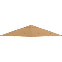 Outsunny Pavillondach Ersatzdach für Pavillon 2,98 x 2,95 m Sonnenschutz Polyester Beige, wetterfest & UV-beständig Aosom.de – Ansicht 1