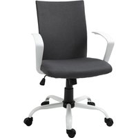 Vinsetto Ergonomischer Bürostuhl mit Wippfunktion, Drehbarer Arbeitsstuhl, Schreibtischsessel höhenverstellbar, 61x61x89-99 cm, Dunkelgrau Aosom – Ansicht 1