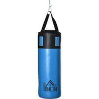 HOMCOM Boxhandschuhe gefüllt 100 KG Ø25 x 120 cm blau für Boxtraining und Fitness Aosom.de – Ansicht 1