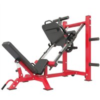SPORTNOW Beinpresse mit Rollen Wadenblock, verstellbare Beinverlängerungs- und Kniebeugemaschine für das Heimtraining mit Hantelscheibenaufbewahrung, 455 kg Kap – Ansicht 1