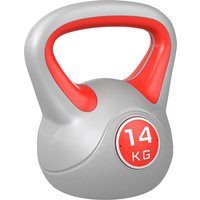 SPORTNOW Kettlebell 14 kg, Kettlebell mit ergonomischem Griff, Kugelhantel, Krafttraining, Workout, für Fitnessstudio, Rot Aosom – Ansicht 1