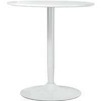 HOMCOM Runder Esstisch Ø70 x 75 cm, moderner Küchentisch für 2 Personen, Säulentisch mit Stahlbein und rutschfester Fußauflage Aosom.de – Ansicht 1