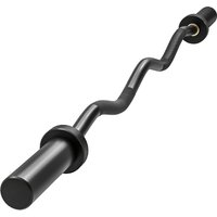 SPORTNOW Olympische SZ Curlstange 120 cm SZ Curlset bis 100kg Belastbar Curl Stange Hantelstange mit olympischer Scheibenaufnahme 50mm Rutschfeste Griffe Langha – Ansicht 1