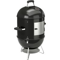 Outsunny 3-in-1 Räuchergrill mit 3 Grillrosten Ø44 cm, integriertem Thermometer, verstellbarer Belüftung, abnehmbarem Deckel, isoliertem Griff, Holzkohlegrill f – Ansicht 1