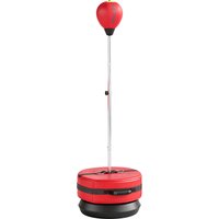 SPORTNOW Boxsack mit Standfuß, 125-145 cm höhenverstellbares Box-Set mit Beschwerungsbeutel, freistehender Speedball mit Handschuhen und Luftpumpe für Zuhause A – Ansicht 1