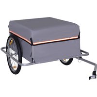 HOMCOM Lastenanhänger Transportanhänger Fahrrad Lasten-Fahrradanhänger Anhänge CargoTrailer Aosom – Ansicht 1
