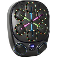 SPORTNOW Music Boxing Machine, elektronische LED Boxmaschine mit Doppel Schlagzonen Bluetooth Handschuhen 9 Geschwindigkeit & Trainingsmodi, Wandmontage Boxausr – Ansicht 1