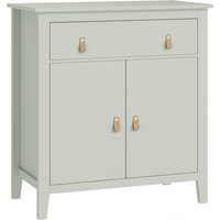 HOMCOM Sideboard, Aufbewahrungsmöbel mit Schublade, Doppeltür, verstellbares Fach, PU-Griffe, moderner Stil, Sideboard für Esszimmer und Küche, 80 x 40 x 90 cm, – Ansicht 1