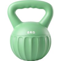 SPORTNOW Kettlebell 8 kg, Hantel mit rutschfestem Griff, Kugelhantel, Krafttraining, Training, fürs Fitnessstudio, Grün Aosom – Ansicht 1