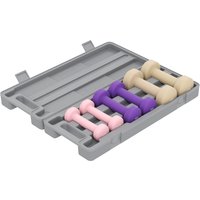 HOMCOM Hantelset 6er Set Hanteln mit Koffer, Gewichten, Kurzhantelset verstellbar 0,5kg, 1kg, 1,5kg Kurzhanteln für Männer Frauen, Dumbbell Set für Zuhause, Fit – Ansicht 1