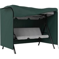 Outsunny Abdeckung für Gartenschaukel, Schutzhülle für Hollywoodschaukel, Abdeckhaube, Wasserfest, Sonnenschutz, Oxford, 205x124x164cm Aosom – Ansicht 1