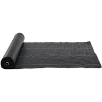 Outsunny Unkrautfolie, Unkrautvlies gegen Unkraut 100 x 2 m, reißfest und für extreme Witterungsbedingungen, aus Polypropylen, schwarz Aosom – Ansicht 1