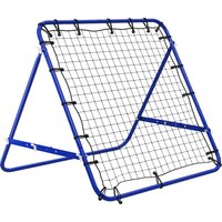 HOMCOM Abprallnetz, Fußball-Rebounder mit verstellbarem Winkel und 20 elastischen Seilen, Metallrohr, einfach zu montieren, für Training Fußball, Baseball, 96x8 – Ansicht 1