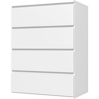 HOMCOM Kommode 4 Schubladen Schlafzimmer Aufbewahrungsmöbel modernes Design minimalistischer Stil mit sanftem Schließmechanismus, für Schlafzimmer, Wohnzimmer - – Ansicht 1